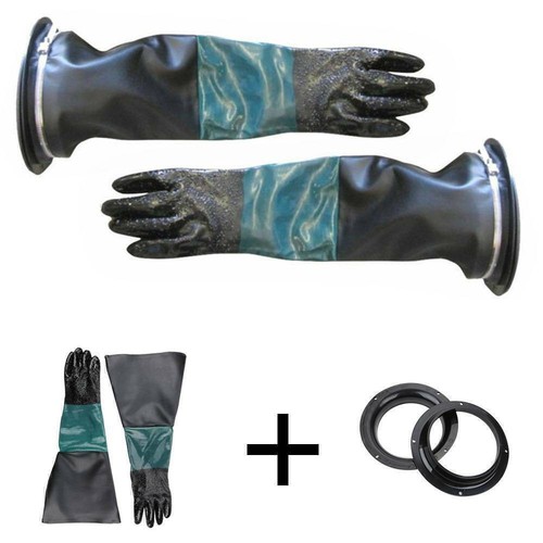Sandstrahlhandschuhe 60cm lang
