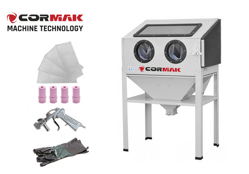 Cormak sandstrahler 220l - cormak, side